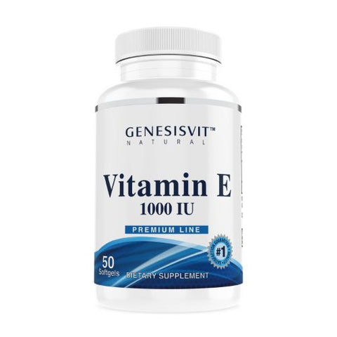 Genesisvit Vitamin E Soft Gelattin Capsule 1000 I.U 50 PC