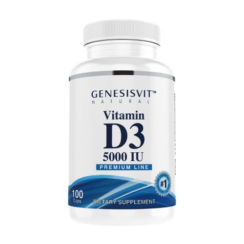 Genesisvit Vitamin D3 Hard Capsule 5000 I.U 100 PC | Vitamin D Genesisvit Vitamin D3 Hard Capsule 5000 I.U 100 PC | Vitamin D
