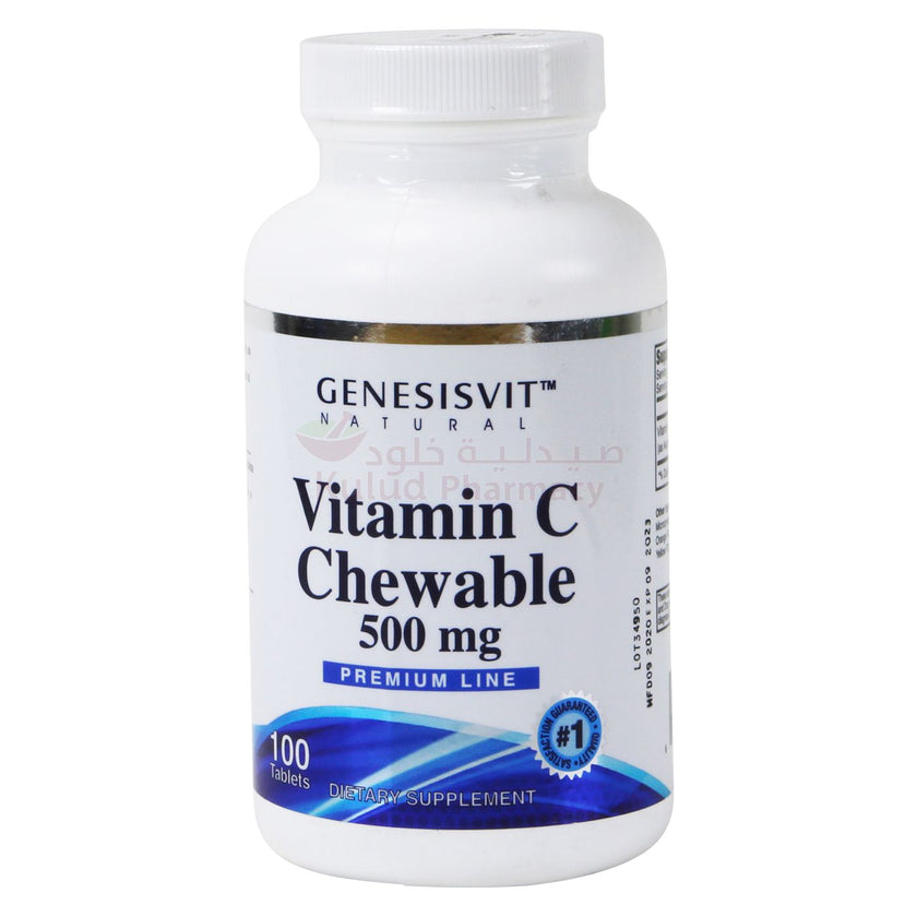 Genesisvit Vitamin C Chewable Tablet 500 Mg 100 PC Kulud Pharmacy
