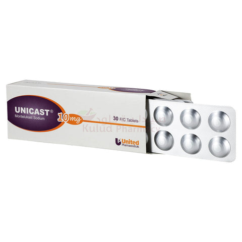 Buy Unicast Tablet 10 Mg 30 PC Online - Kulud Pharmacy