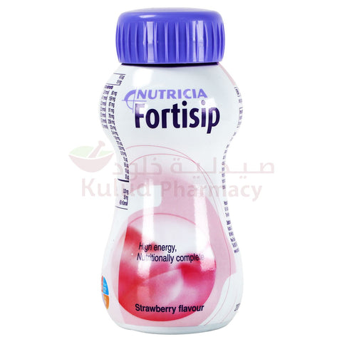 Buy Fortisip Strawberry Liquid 200Gm Milk Formula 200 ML Online - Kulud Pharmacy