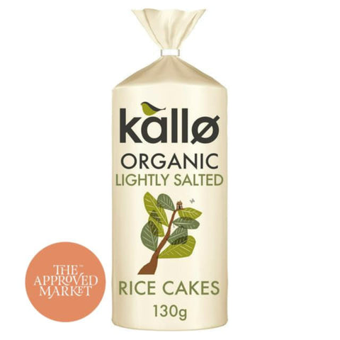 Kallo Wholegrain & Lightly Salted Rice Cakes 130g