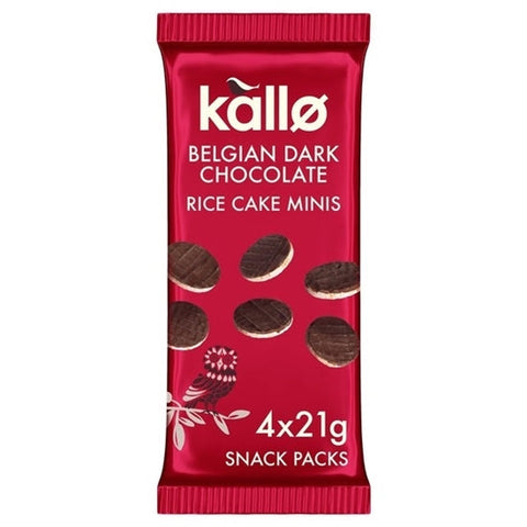 Kallo Mini Dark Rice Cakes 84G