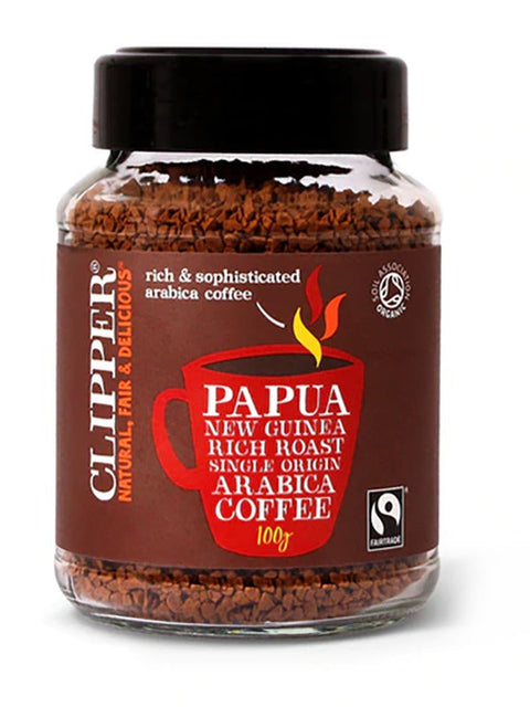 Clipper Organic Papua New Guinea Rich Roast Instant Coffee 100G