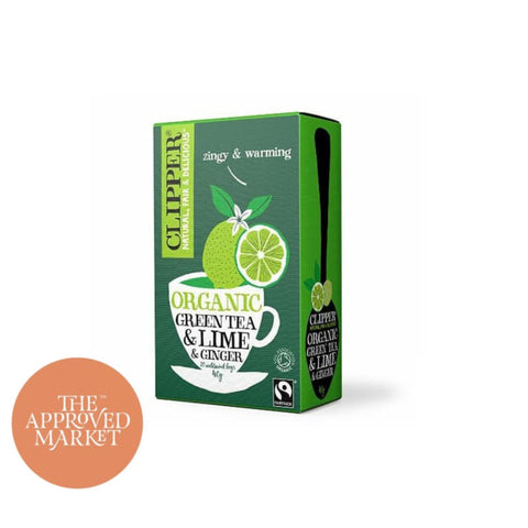 Clipper Organic Green Tea Lime Ginger 20 Bags