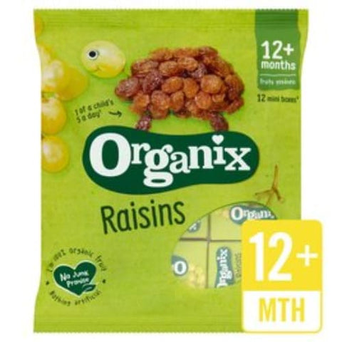 Organix Organic Raisins 12 x14g