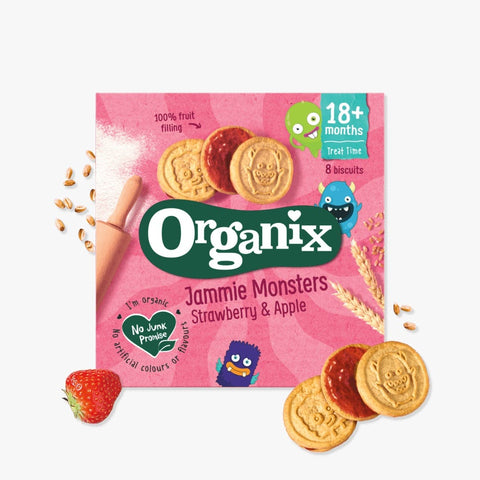 Organix Jammie Monster Strawberry & Apple 64g