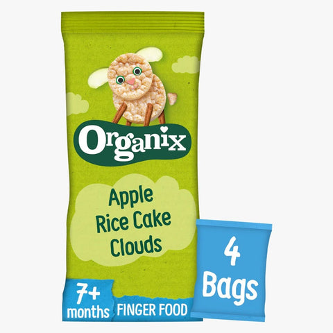 Organix Organic Apple Rice Cake Clouds Multi Pack 4x18g