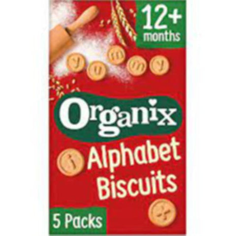 Organix Organic Alphabet Biscuits Multipack 25g