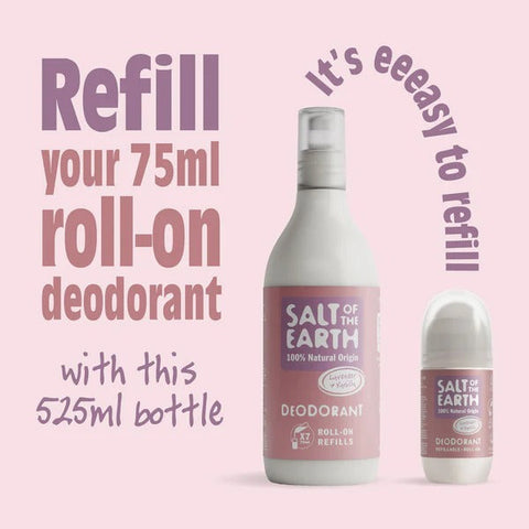 Salt of The Earth Deo Roll-on Refill 525ml Lavender & Vanilla