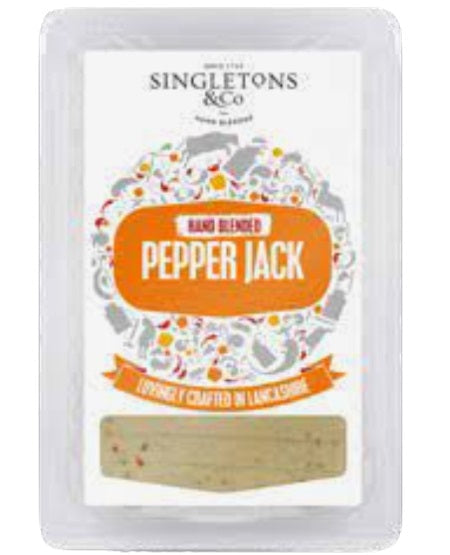 Singletons - Sticky Fingers Pepper Jack Slices 150G