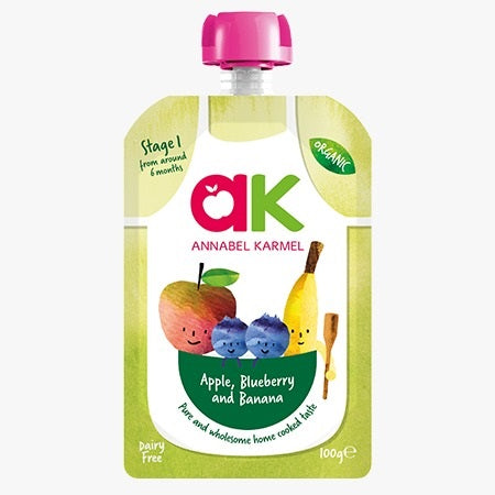 Annabel Karmel Organic Apple Blueberry & Banana 100g