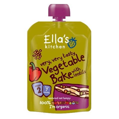 Ella'S Kitchen Organic Vegetable Bake With Lentils 130G