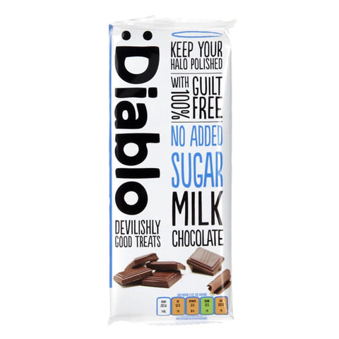 Diablo No Added Sugar Milk Chocolate 85g