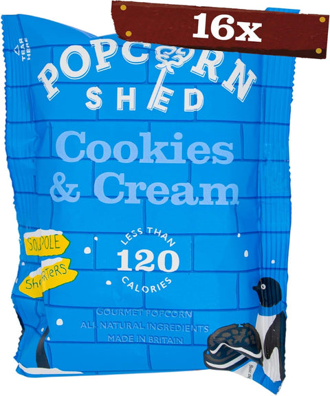 Popcorn Shed Cookies & Cream Popcorn Snack Pack 24G