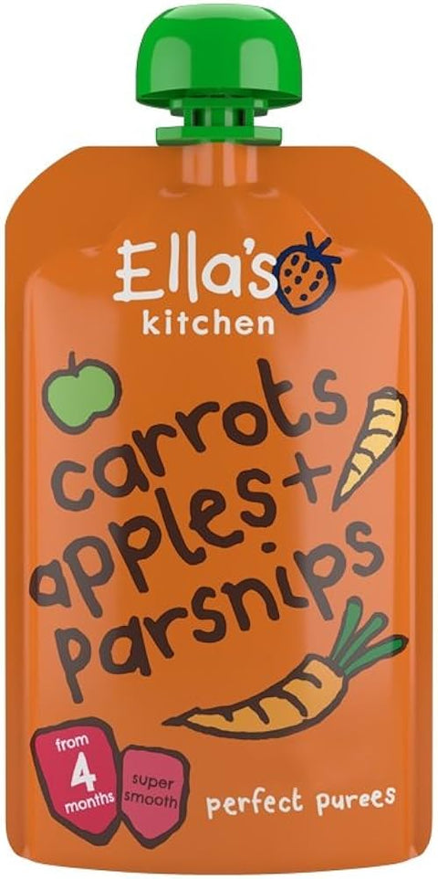 Ellas Kitchen Organic Carrots Apples and Parsnip 120 Grams