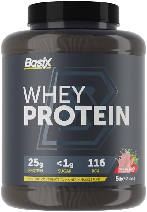 Basix Whey protein Strawberry 5 Lb