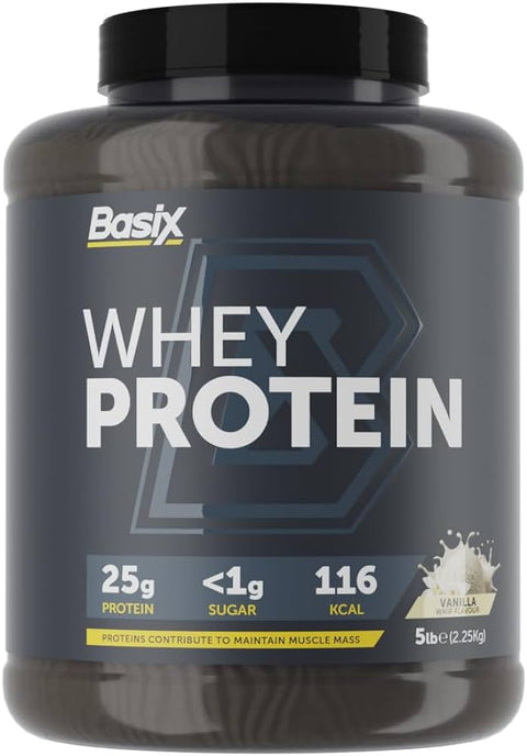 Basix Whey protein Vanilla 5 Lb