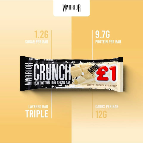 Warrior Crunch Mini Protein Bar White Chocolate Crisp 32g