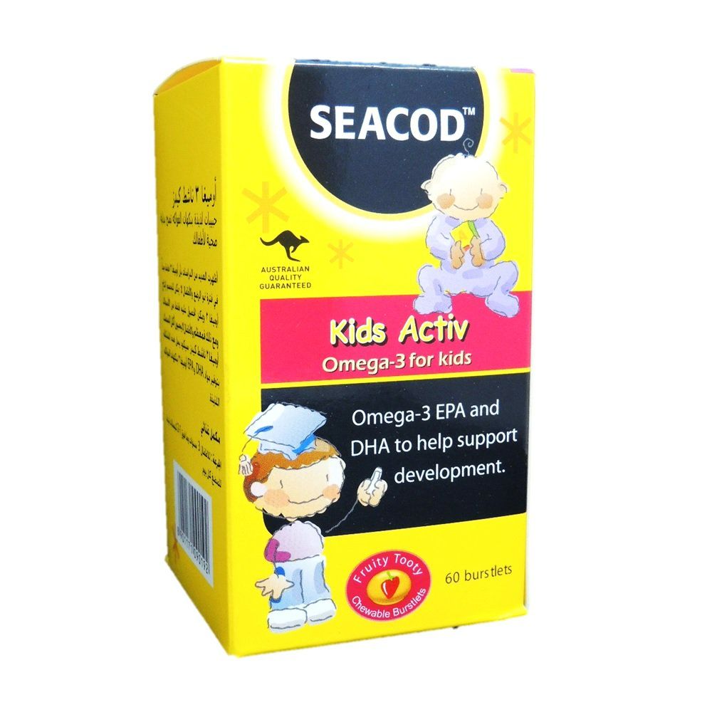 Seacod Kids Active Omega-3 60CAP | Kid's Health Seacod Kids Active Omega-3 60CAP | Kid's Health
