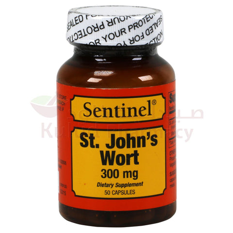 Buy Sentinel St.Jhons Wort Capsule 300 Mg 50 PC Online - Kulud Pharmacy