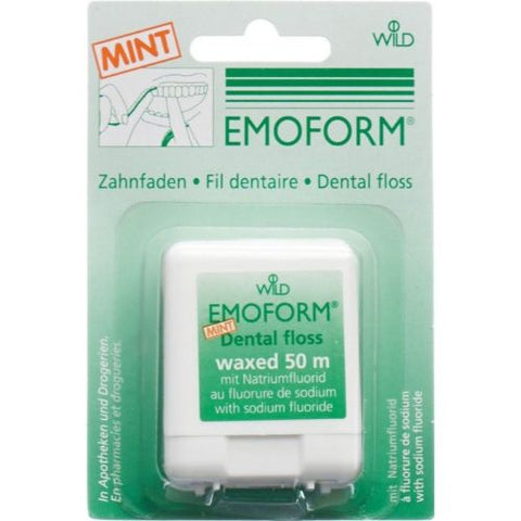 Buy Emoform Mint Waxed Dental Floss 50 MT Online - Kulud Pharmacy