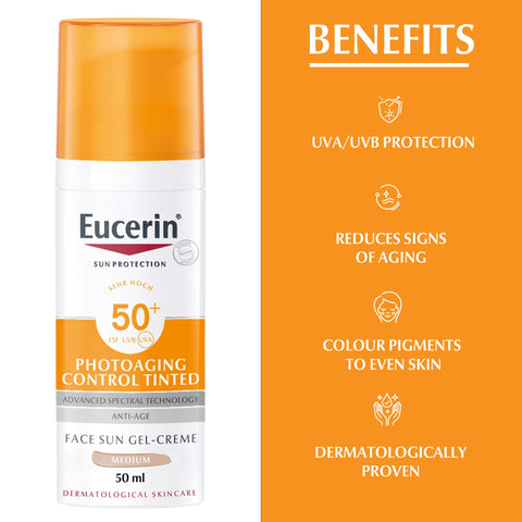 Eucerin Sun Protection Photoaging Control CC Sun Cream Medium Tinted SPF 50+