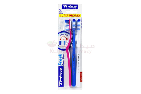 Buy Trisa Fresh Soft Toothbrush 3 PC Online - Kulud Pharmacy