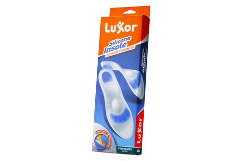 Buy Luxor Silicone Cloth Insole X Large Foot Silicone Pad 1 Pair Online - Kulud Pharmacy