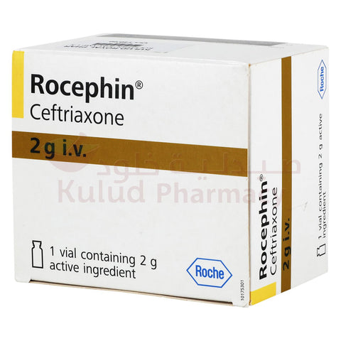 Buy Rocephin Ampoule 2 G 1 VL Online - Kulud Pharmacy