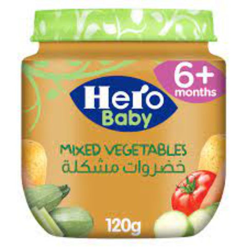 Buy Hero Baby Mixed Vegetable 6+ 120GM Online - Kulud Pharmacy
