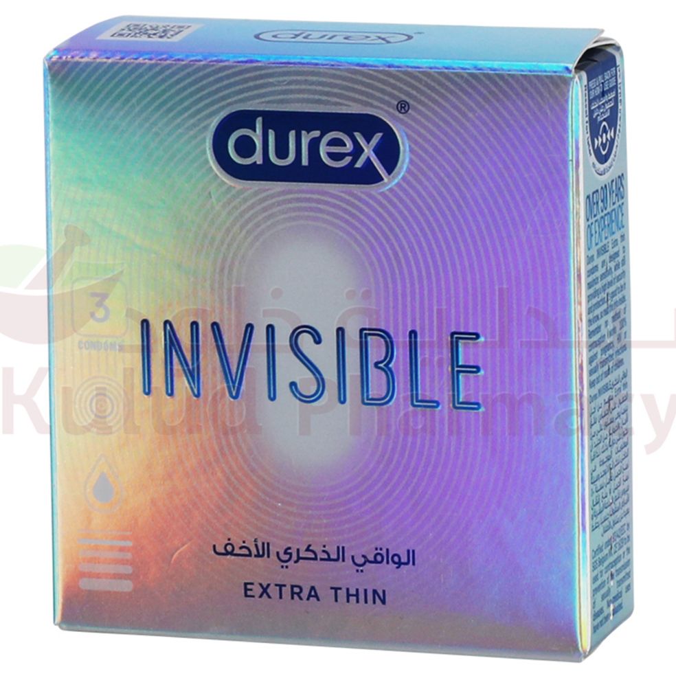 Durex Invisible Condom 3 PC | Condoms Durex Invisible Condom 3 PC | Condoms