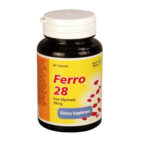 Buy Vitanes Nature Ferro 28Mg 60CAP Online - Kulud Pharmacy