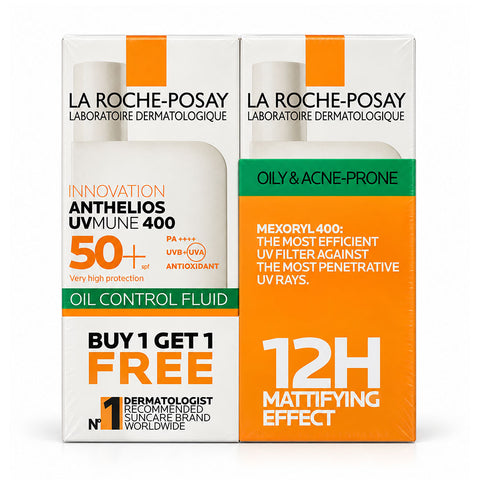 La Roche-Posay Anthelios XL Dry Touch SPF50+ Buy 1 Get 1 Free, Sunscreen for Oily Skin