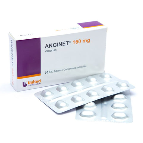 Buy Anginet Tablet 160 Mg 30 PC Online - Kulud Pharmacy