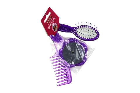 Buy Titania Brush Comb Mirror Set 1 PC Online - Kulud Pharmacy