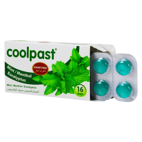 Cool Past Mint And Menthol And Eucalyptus Sugar Free Lozenges 16 PC
