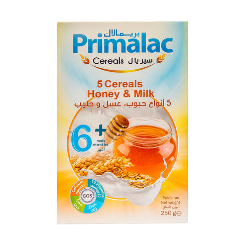 Primalac 5 Cereals Honey&Milk 250Gm 250GM