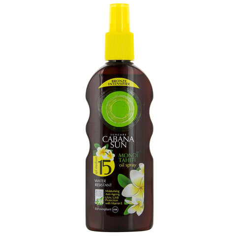 Buy Cabana Deep Tan Oil With Monoi Taiti Spf15 Spray 200 ML Online - Kulud Pharmacy