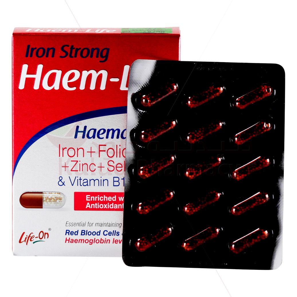 Life On Haem Life Hard Capsule 30 PC | Iron Life On Haem Life Hard Capsule 30 PC | Iron