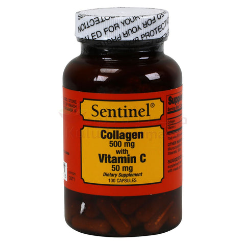 Buy Sentinel Collagen + Vitamin C Capsule 100 CAP Online - Kulud Pharmacy