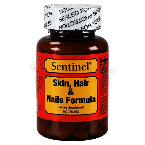 Buy Sentinel Skin Hair And Nails Tablet 100 Tab Online - Kulud Pharmacy