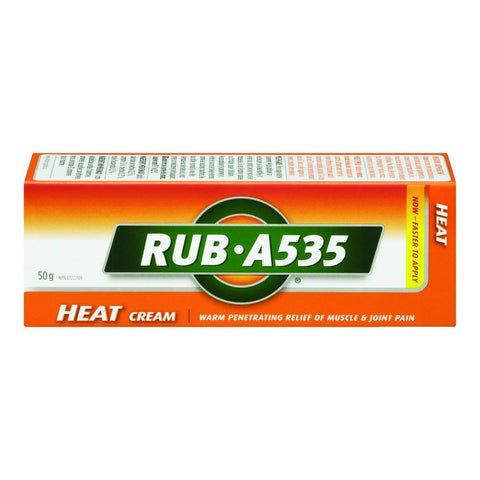 RUB A535 Muscle & Joint Pain Relief Heat Cream, Maximum Strength