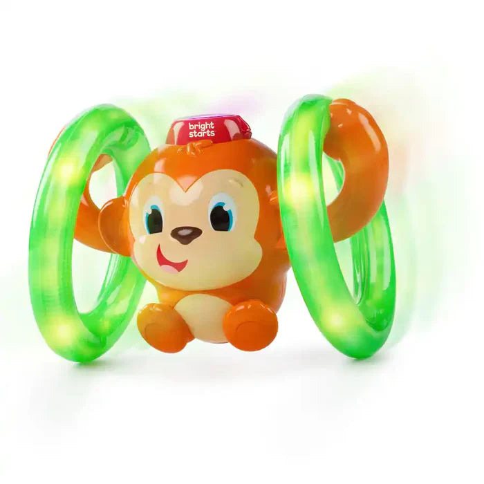 Bright Starts Roll & Glow Monkey Toy | Baby Toys Bright Starts Roll & Glow Monkey Toy | Baby Toys