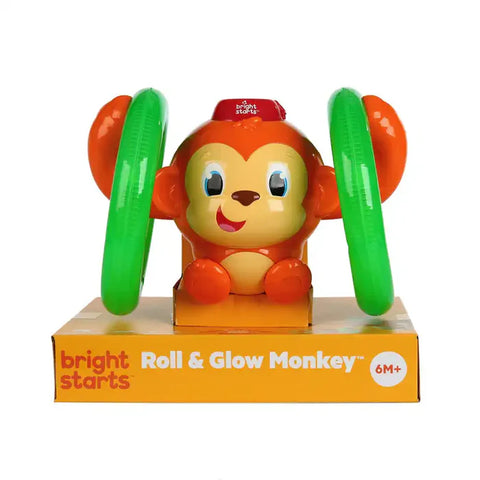 Bright Starts Roll & Glow Monkey Toy