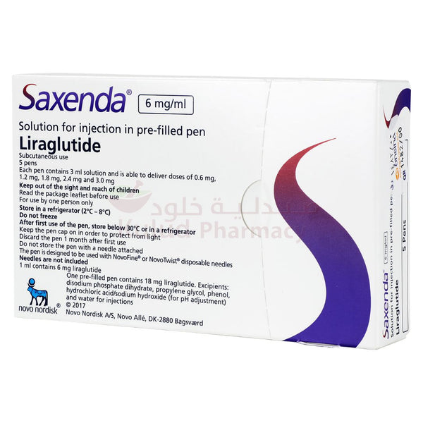 Saxenda Injection 6 1 Mg 5 VL