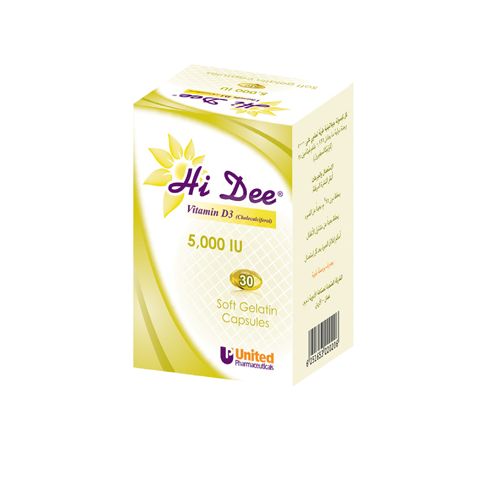 Hi Dee Soft Gelattin Capsule 5000 I.U 30 PC | Vitamin D & Calcium Hi Dee Soft Gelattin Capsule 5000 I.U 30 PC | Vitamin D & Calcium
