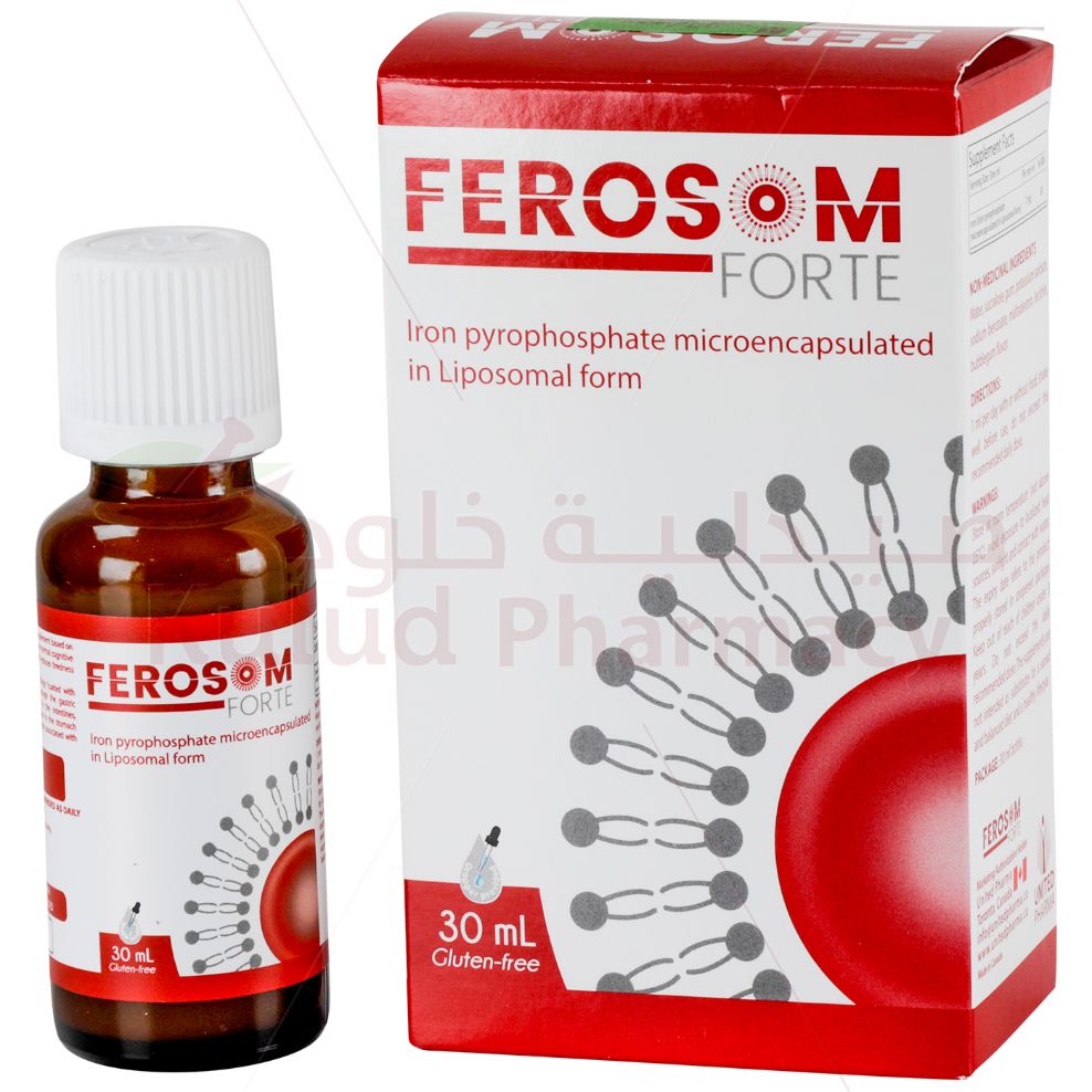 Ferosom Fort Oral Drops 30 ML | Iron Ferosom Fort Oral Drops 30 ML | Iron