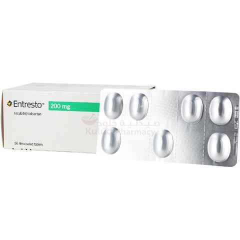 Buy Entresto Gastro-Resistant Tablet 200 Mg 56 PC Online - Kulud Pharmacy