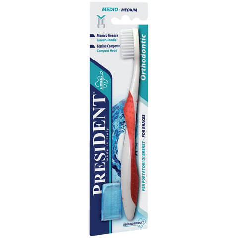 Buy President Professional Orthodontic Toothbrush 1 PC Online - Kulud Pharmacy